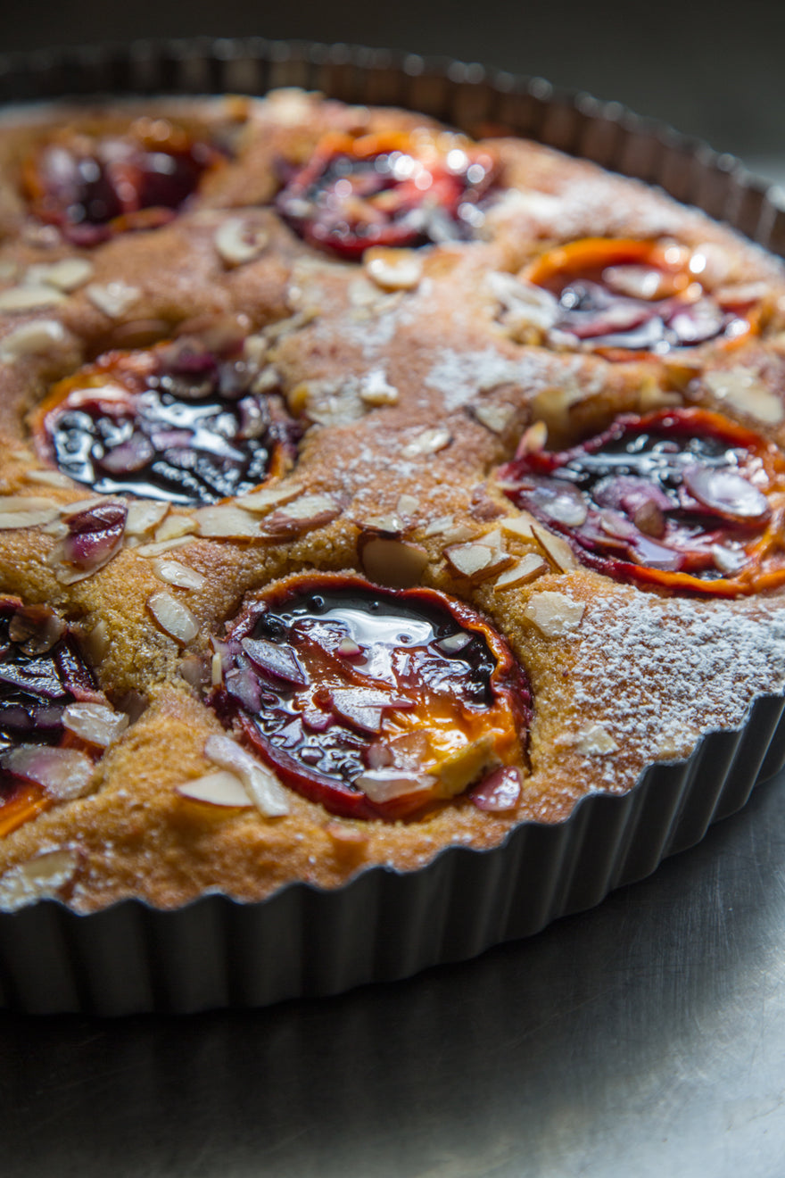 TAMARILLO & CINNAMON ALMOND POLENTA TART