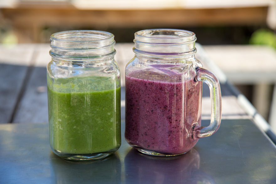 Smoothies- Blueberry Blast and Clean Green Machine