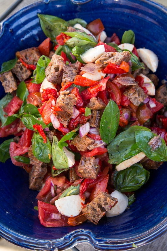TOMATO & ROAST CAPSICUM PANZANELLA