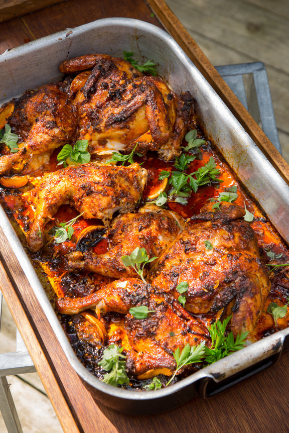 PERUVIAN ROAST CHICKEN w/ CHIPOTLE MAYO