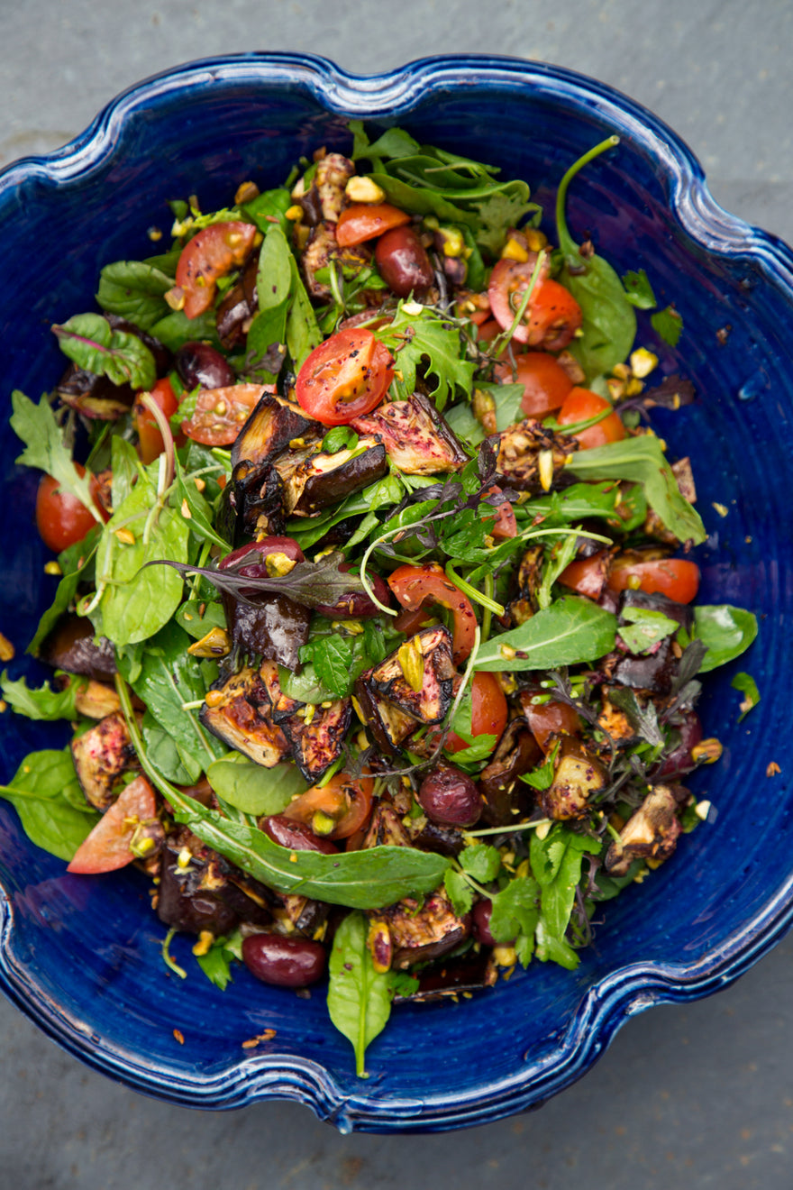 ALMIGHTY EGGPLANT WITH SUMAC SALAD