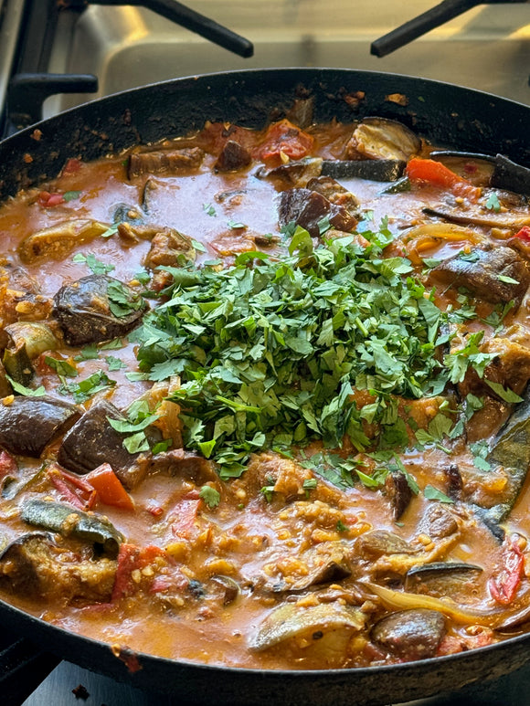 South Indian Vegan Eggplant Curry