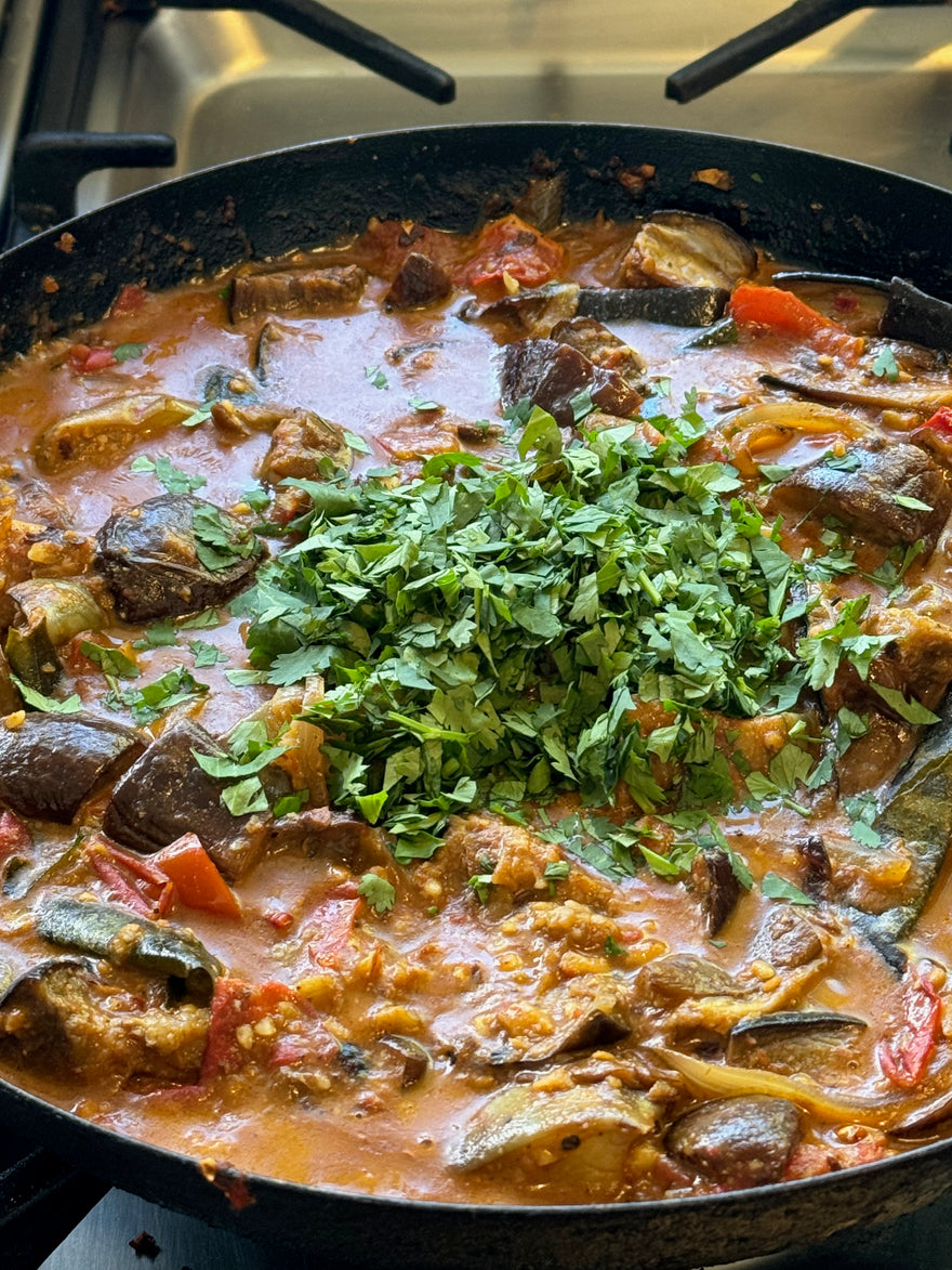 South Indian Vegan Eggplant Curry