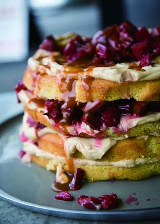 RHUBARB & BUTTERSCOTCH LAYER CAKE