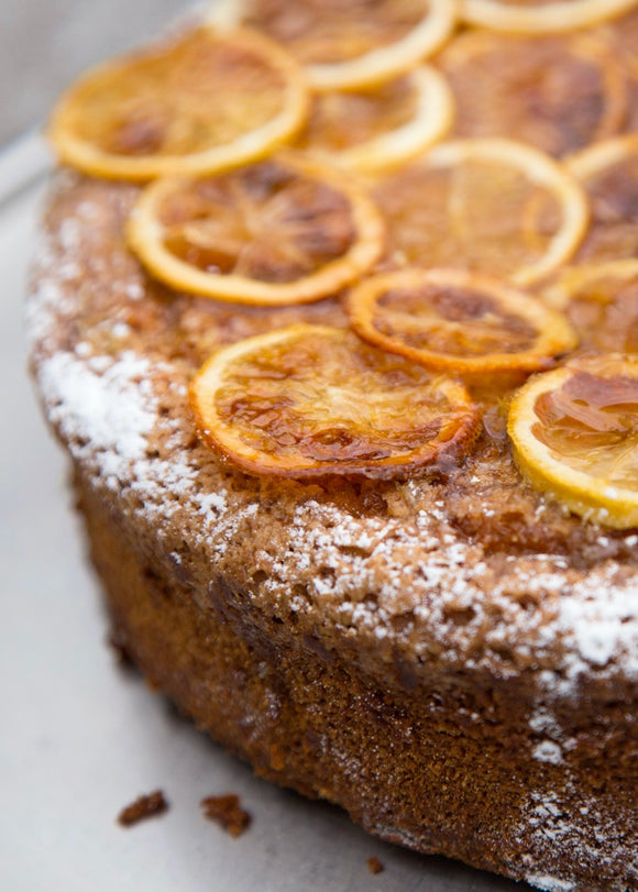 CANDIED LEMON OLIVE OIL CAKE