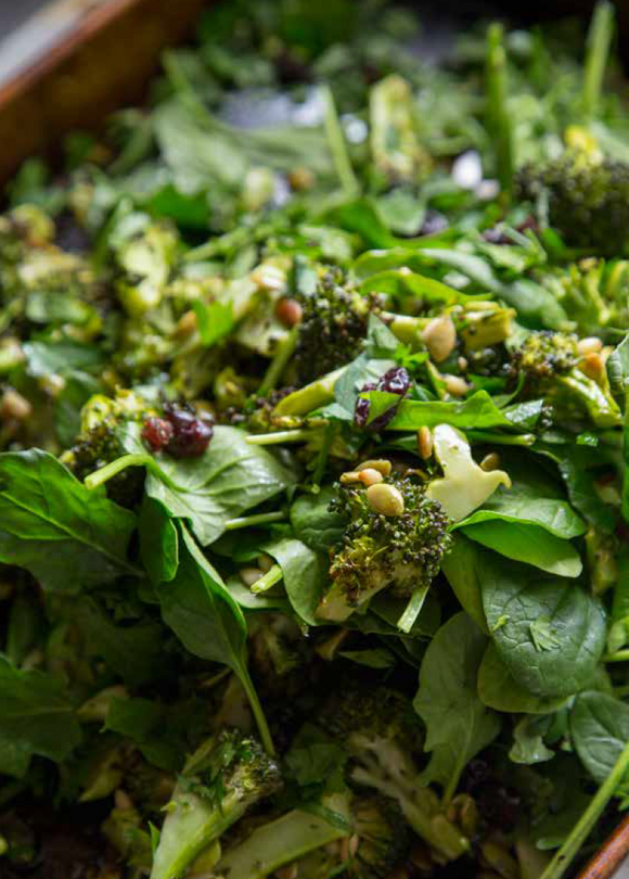 ROASTED BROCCOLI & PINENUT SALAD