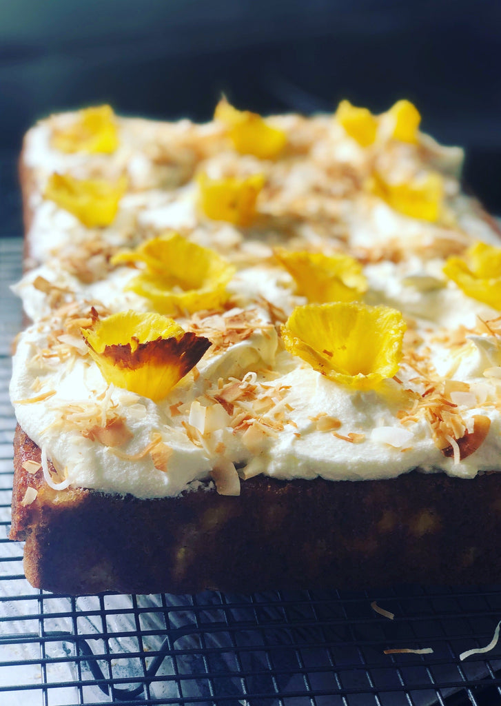 Tropical Pineapple Slab Cake