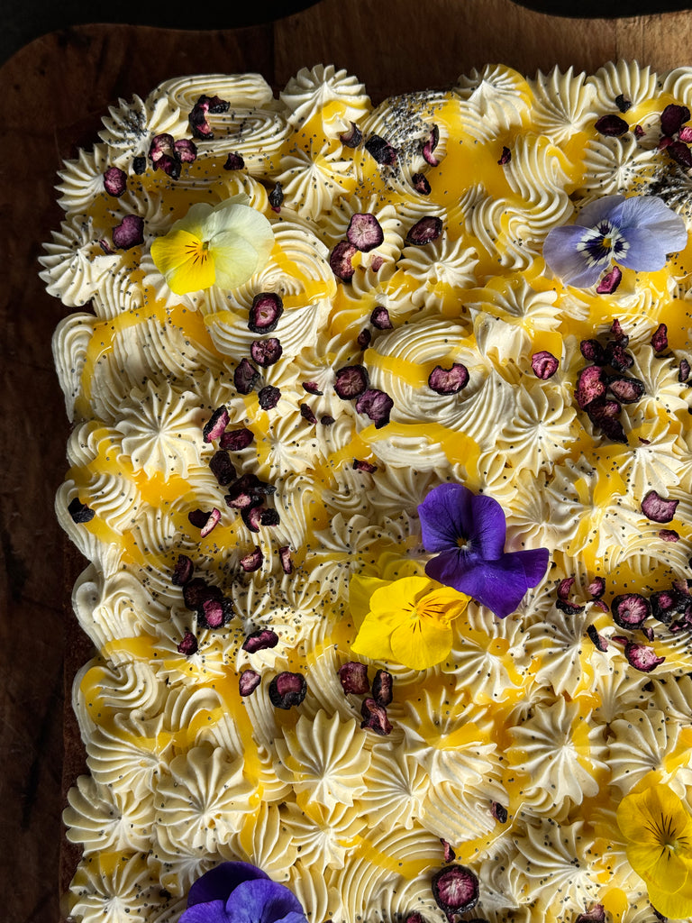 LEMON, BLUEBERRY & POPPY SEED CAKE