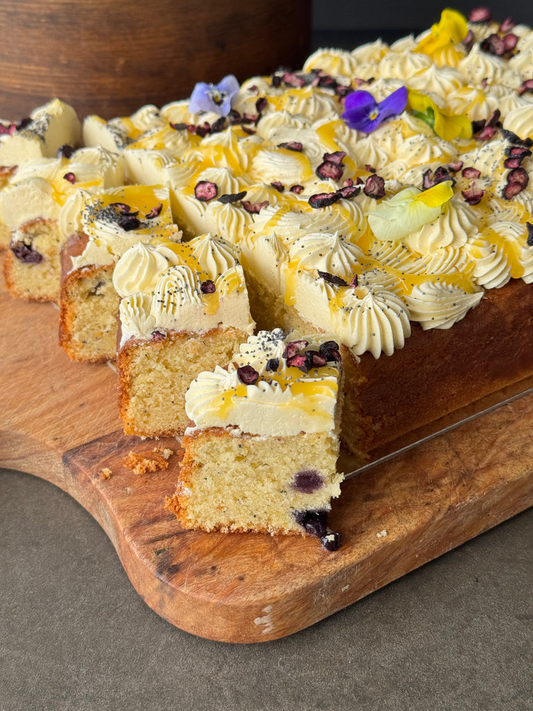LEMON, BLUEBERRY & POPPY SEED CAKE
