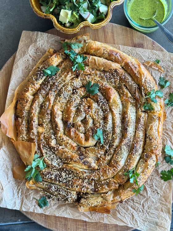 Whole Spanakopita, Quiches, Frittatas & Vegan Filo