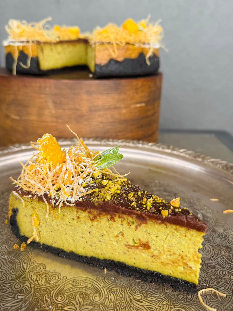Pistachio Kataifi Cheesecake