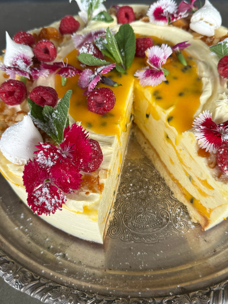 White Chocolate Passion Fruit Cheesecake