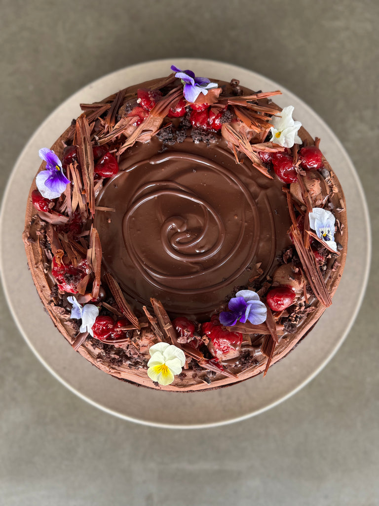 Dark Chocolate Mousse Cake