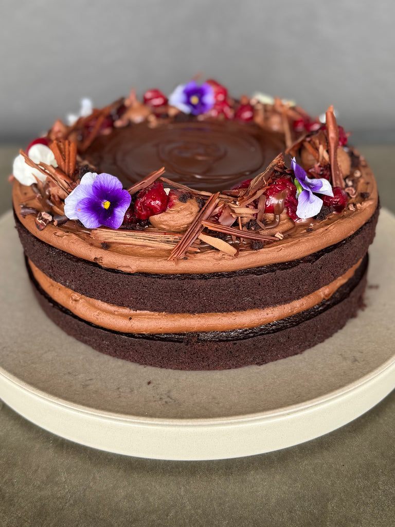 Dark Chocolate Mousse Cake