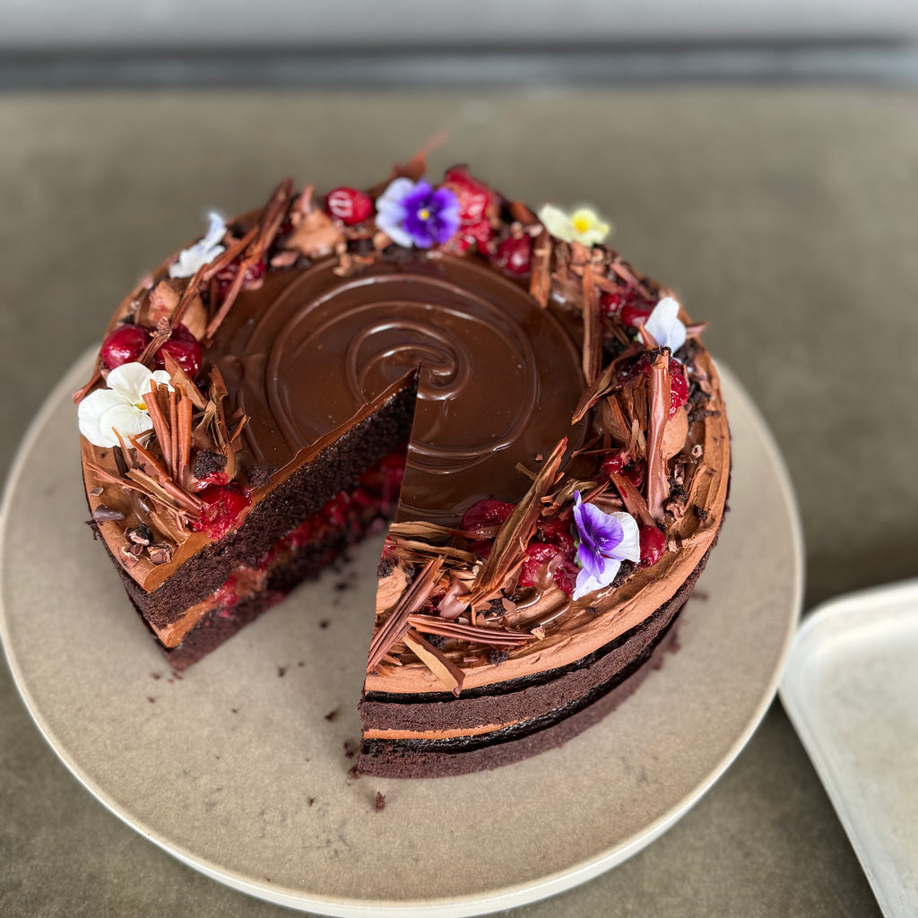 Dark Chocolate Mousse Cake