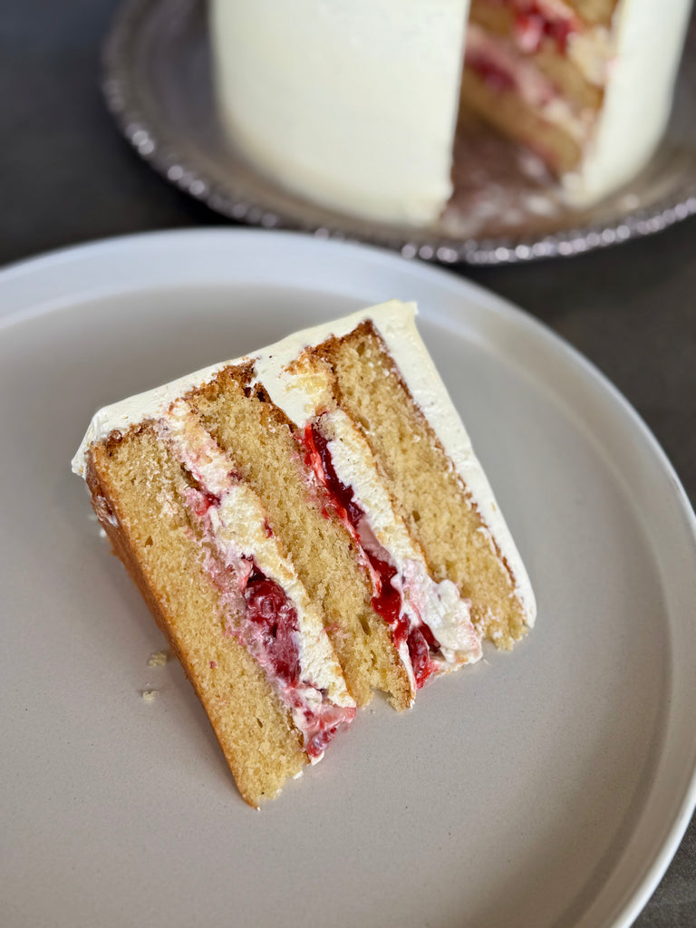 Strawberry & Cream Layer Cake