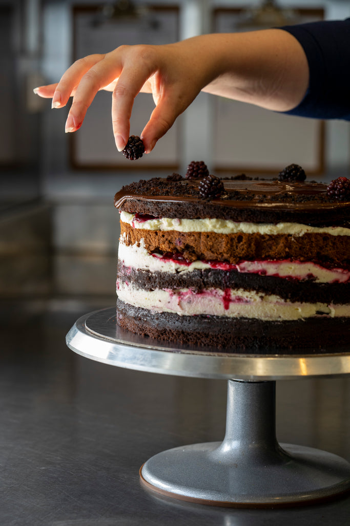 DARK CHOCOLATE BLACK FOREST MOUSSE CAKE