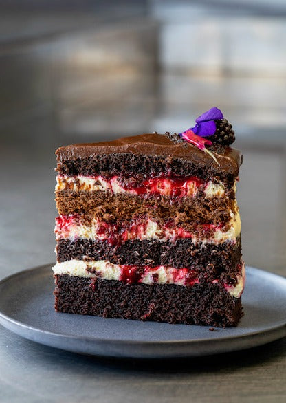 Dark Chocolate Mousse Black Forest Layer Cake