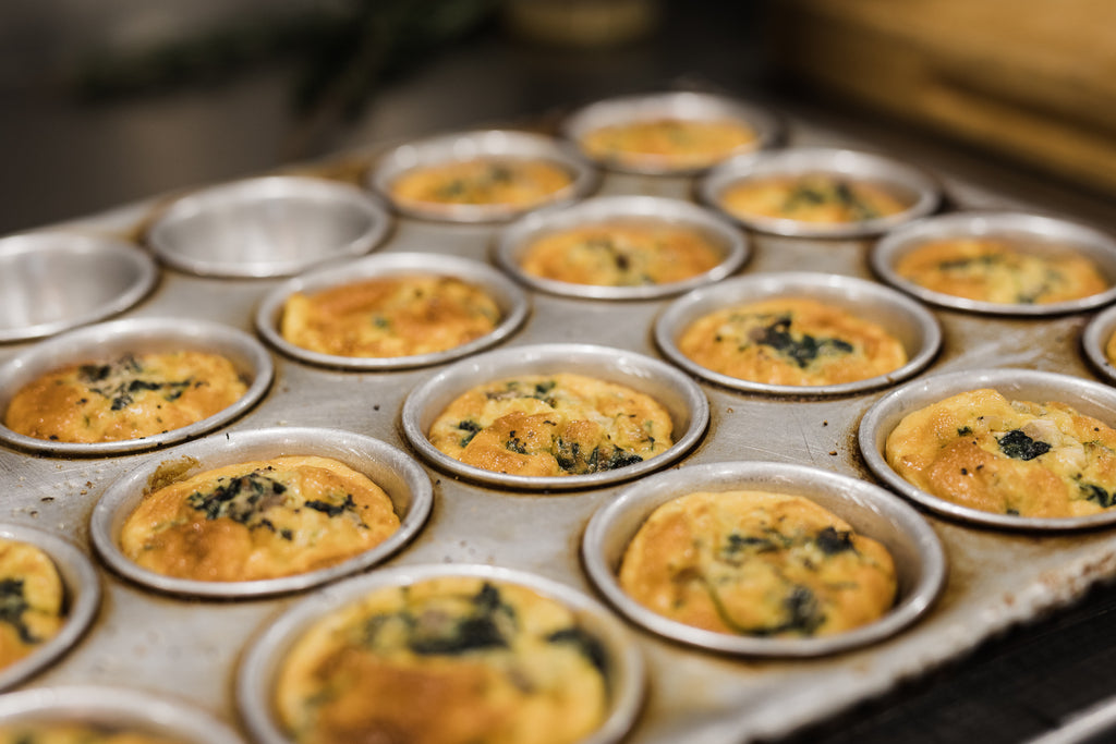 Mini Spinach & Feta Quiche or Frittata