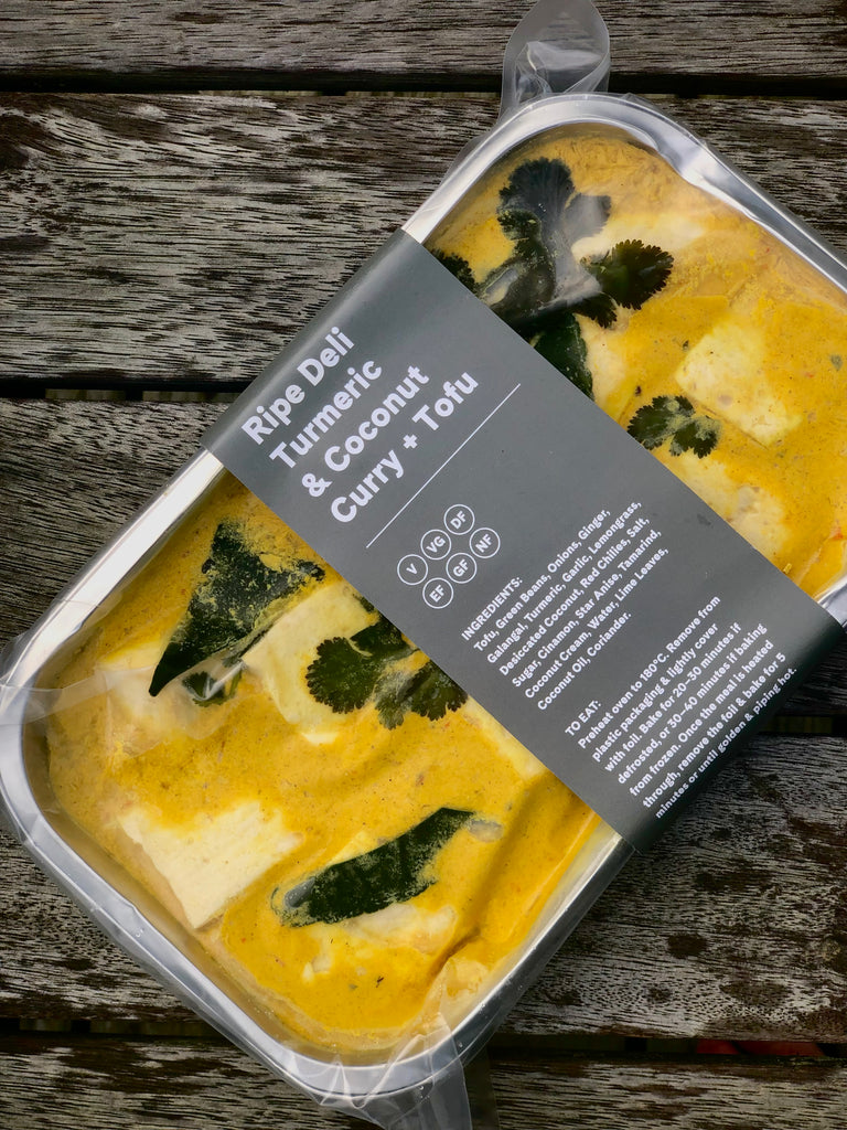 Vegan Turmeric Coconut Curry + Tofu