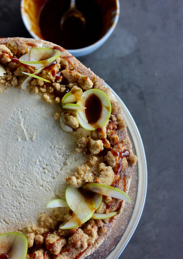 Apple & Cinnamon Salted Caramel Crumble Cake