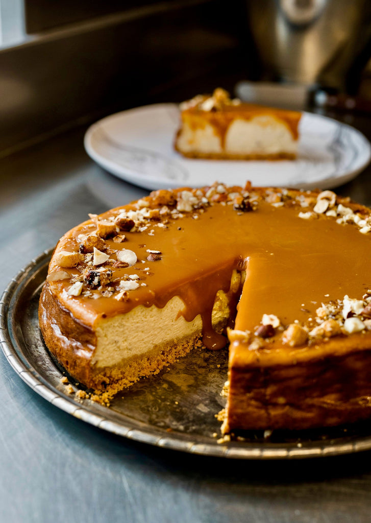 Roast Banana & Caramel Cheesecake