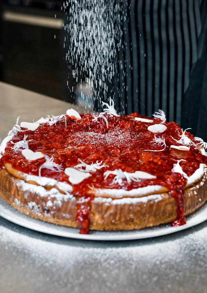 White Chocolate & Raspberry Cheesecake